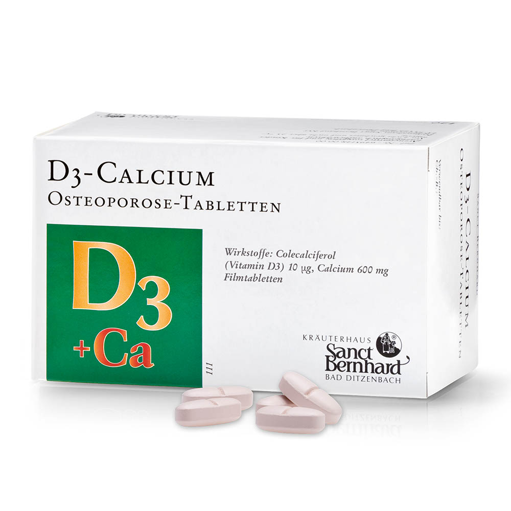 D3Calcium Osteoporosis Tablets » Buy securely online now Sanct Bernhard
