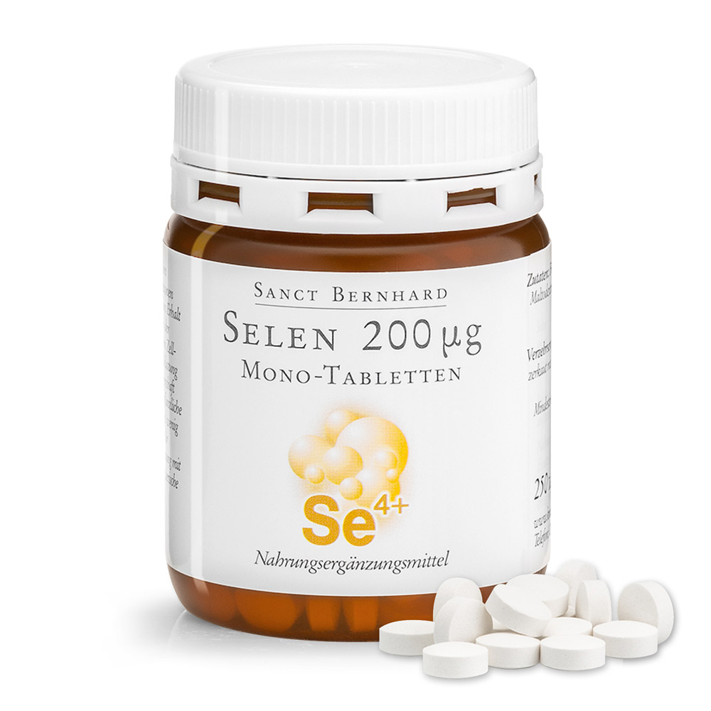 Selen Selenium 200mg Laktosefrei & Glutenfrei Vegan 60 Tabletten/TA7-891/ 