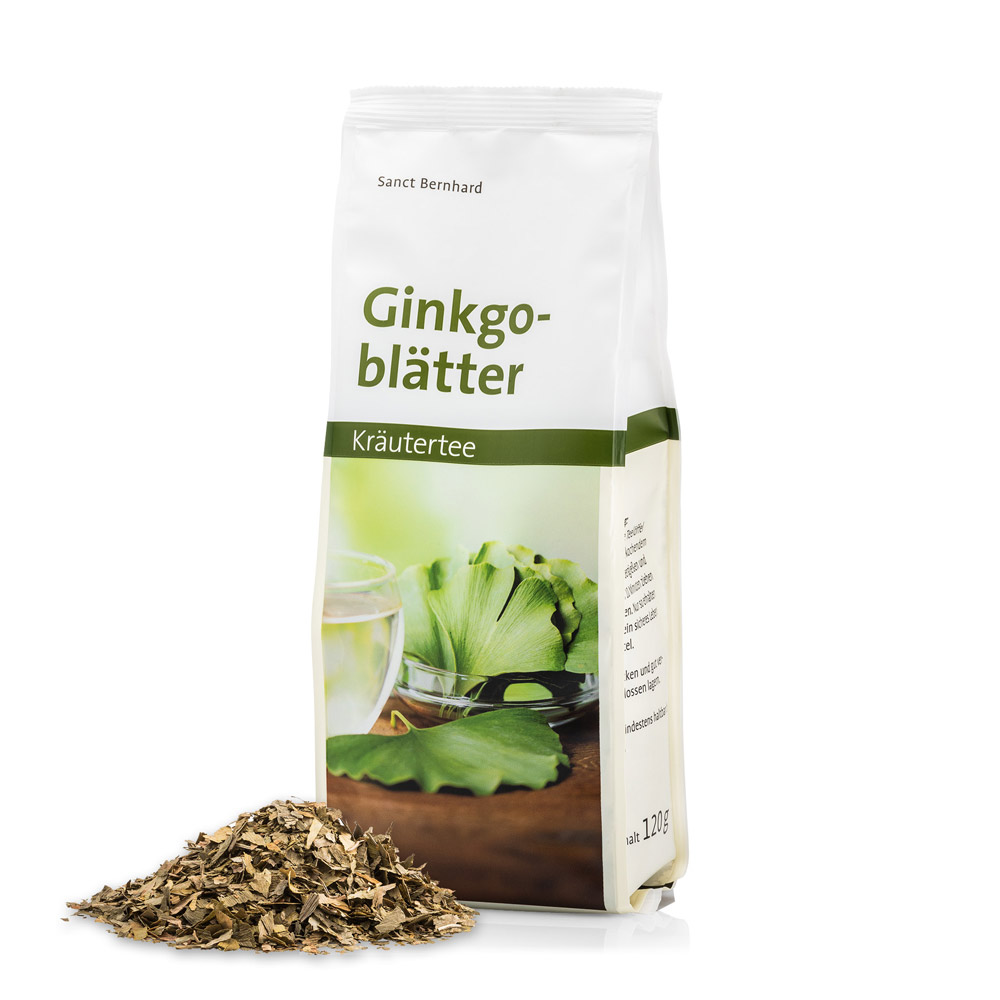 Herbal tea Ginkgo leaves » Buy securely online now Sanct Bernhard