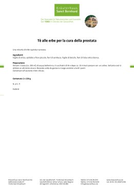 Tè alle erbe per la cura della prostata 500 g