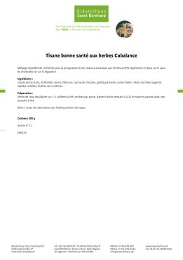 Tisane bonne santé aux herbes Cobalance 500 g