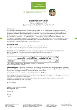 Glucomannan-Schlankheitsdrink 126 g