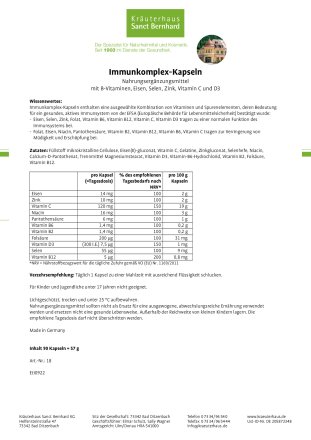 Immunkomplex-Kapseln 90 Kapseln