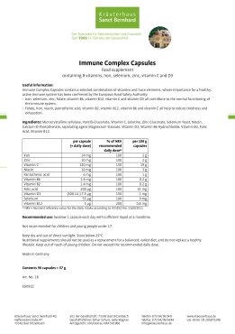 Immune Complex Capsules 90 capsules