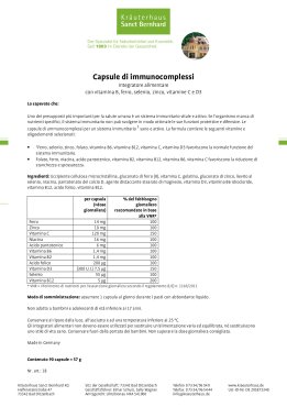 Capsule di immunocomplessi 90 capsule