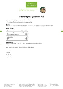 Weber's® Spitzwegerich mit Malz 250 ml