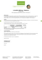 L-Carnitin 1000 Trinkfl&auml;schchen 600 ml