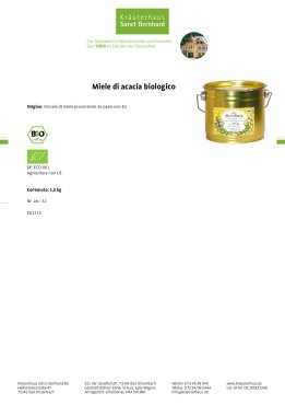 Miele di acacia biologico 1.5 kg