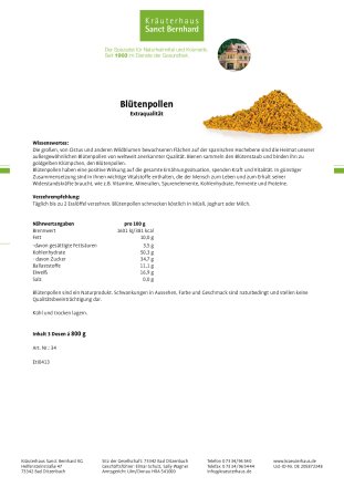 Blütenpollen Extraqualität 3er-Pack