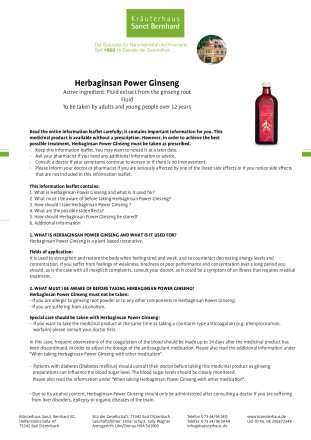 Herbaginsan power ginseng 250 ml