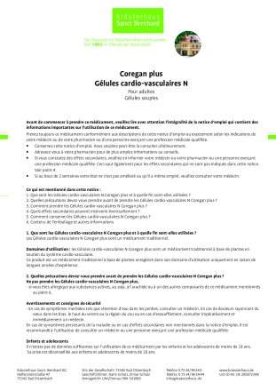 Coregan plus G&eacute;lules cardio-vasculaires N 90 gélules