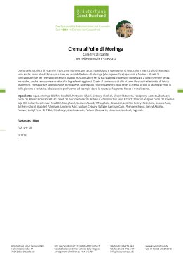 Crema all'olio di Moringa 100 ml