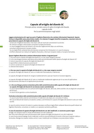 Capsule all'artiglio del diavolo SC 120 capsule