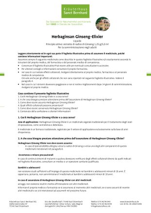 Herbaginsan Ginseng-Elixier 250 ml