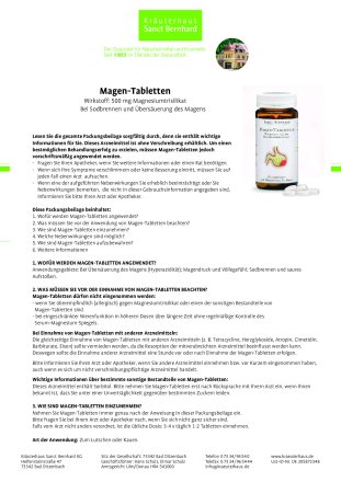Magen-Tabletten 100 Tabletten