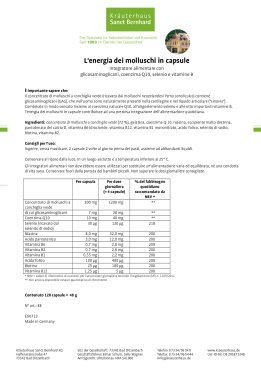 L'energia dei molluschi in capsule 120 capsule