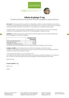 Gélules de ginkgo 75 mg 30 gélules