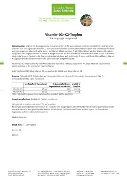 Vitamin-D3+K2-Tropfen 30 ml