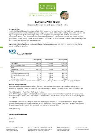 Capsule all'olio di krill 90 capsule