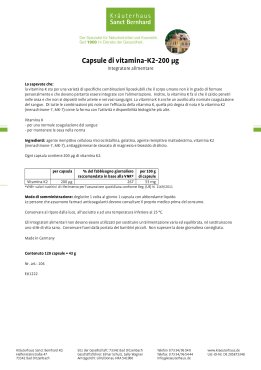 Capsule di vitamina-K2-200&micro;g 120 capsule