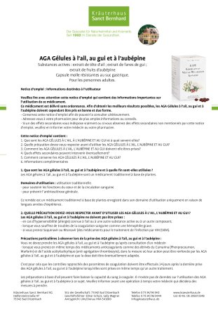 Gélules à  l’huile et à  l’ail avec de l’aubépine et du gui 480 gélules