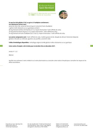 Gélules à  l’huile et à  l’ail avec de l’aubépine et du gui 480 gélules