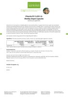 Vitamin D 5.600 I.U. Weekly Depot Capsules 26 capsules