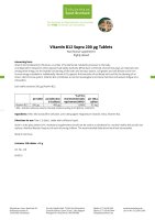 Vitamin B12 Supra 200 &micro;g Tablets 240 tablets