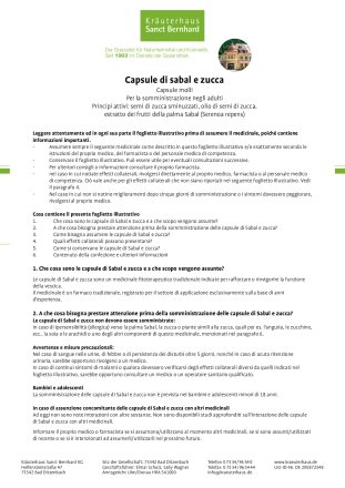Capsule di sabal e zucca 300 capsule