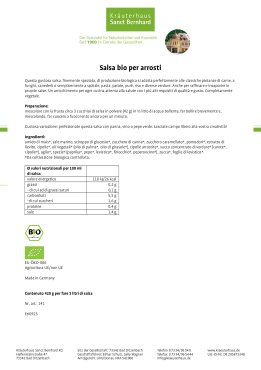 Salsa bio per arrosti 420 g