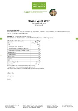 Olivenöl „Sierra Oliva“