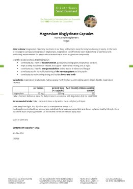 Magnesium Bisglycinate Capsules