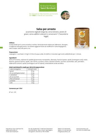 Salsa per arrosto 500 g
