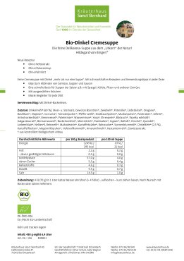 Bio-Dinkel-Cremesuppe 450 g