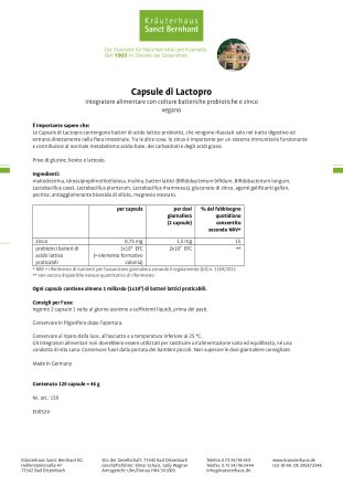 Capsule di Lactopro 120 capsule