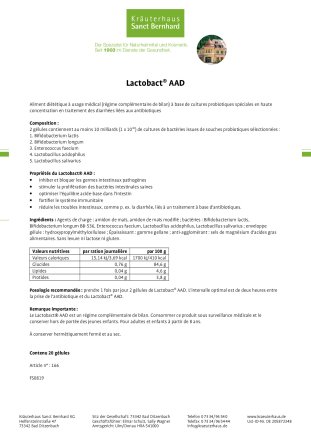 Lactobact® AAD 20 gélules