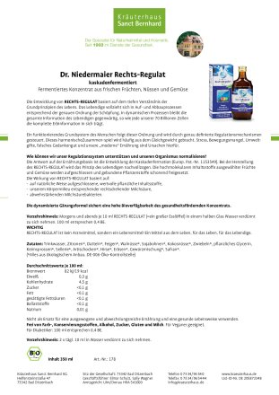 Dr. Niedermaier Rechts-Regulat® 350 ml