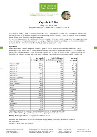 Capsule A-Z 50+ 150 capsule