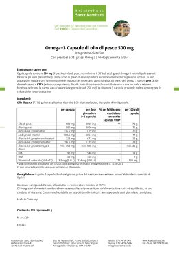 Omega-3 capsule di olio di pesce 500 mg 120 capsule