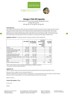 Omega 3 Fishoil-Capsules 500 mg 400 capsules