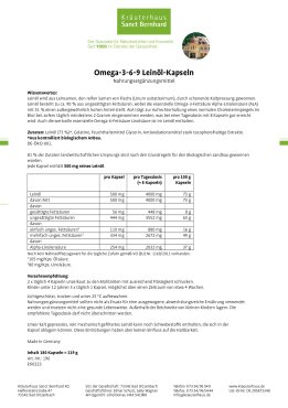 Omega-3-6-9 Leinöl-Kapseln 180 Kapseln