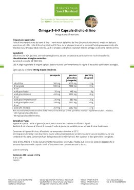 Capsule Omega-3-6-9 olio di lino 180 capsule