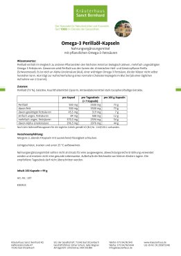 Omega-3 Perilla&ouml;l-Kapseln 150 Kapseln