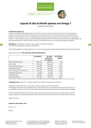 Capsule Omega 7 olio di olivello spinoso 100 capsule