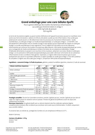 Gélules Epafit  210 Gélules 210 gélules