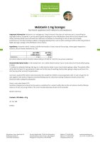 Melatonin 1 mg lozenges 120 tablets
