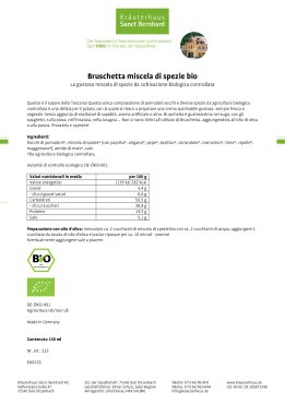 Bruschetta - miscela di spezie bio 130 g