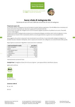 Succo vitale di melograno bio