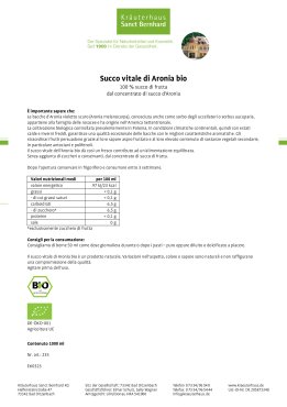 Succo vitale di Aronia bio