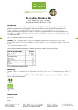 Succo vitale di verdura bio